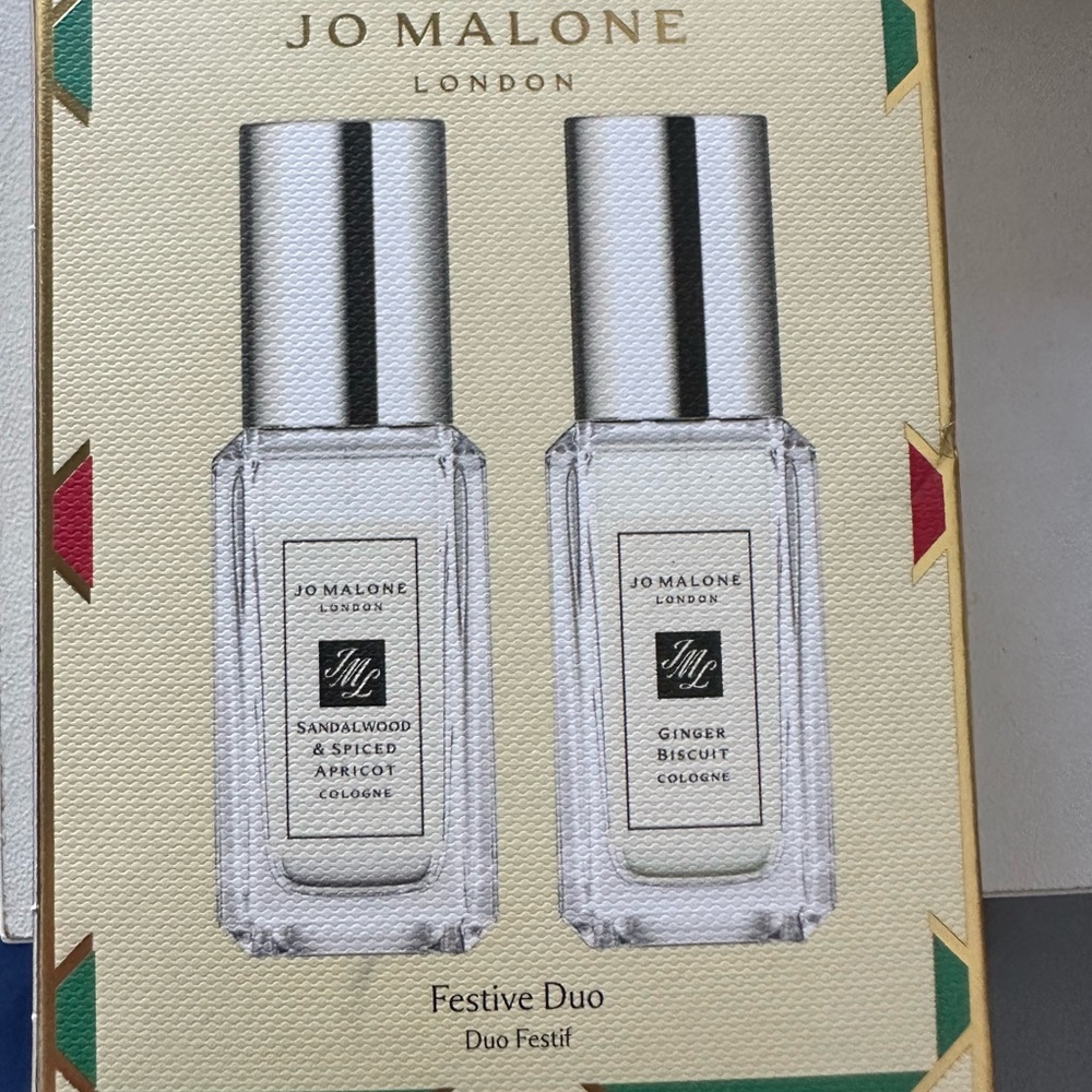 Jo Malone Sandalwood & Ginger Cologne Pair with Silver Caps